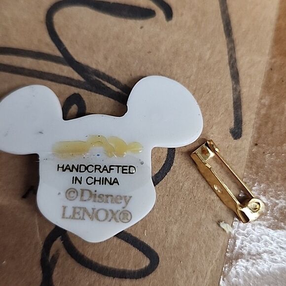 LENOX Disney MICKEY MOUSE CLUB PIN & ORNAMENT 50th Anniversary Set #402532 - Picture 6 of 6
